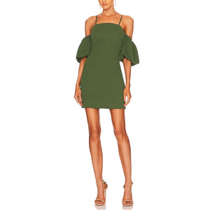 Elliatt Textured Green Gloriosa Dress Size M NWT