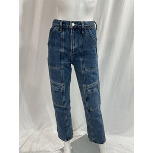 Agolde 'Cooper' Blue Cargo Denim Jean Size 23