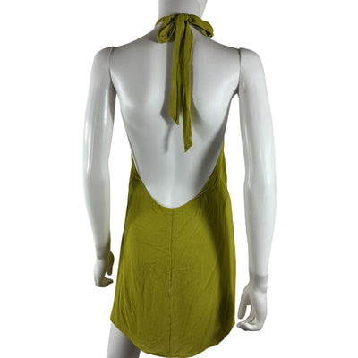Reformation Halter Green Bibi Dress Size 10