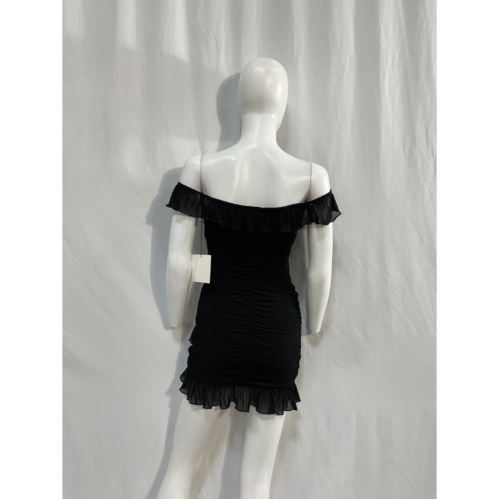 Majorelle 'Bandit' Black Nylon Mini Dress Size XS - NWT