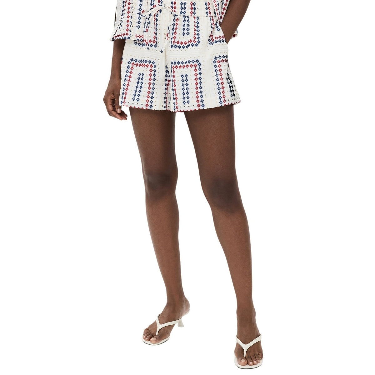 Hill House Home Embroidered Multicolor Audrey Shorts Size XS