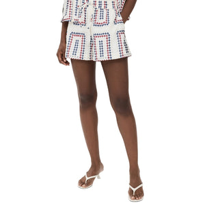 Hill House Home Embroidered Multicolor Audrey Shorts Size XS
