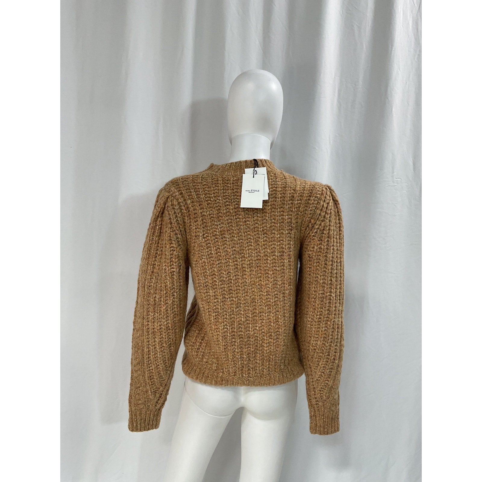 Isabel Marant �toile 'Raith' Tan Cable-Knit Sweater Size 4 - NWT