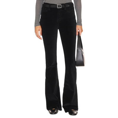 Frame Velveteen Black Le High Flare Denim Jeans Size 27