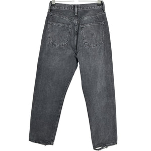 Agolde Distressed Black 90s Crop Denim Jeans Size 24