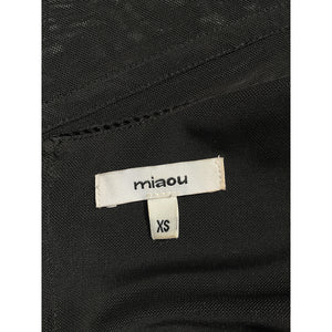 Miaou 'Campbell' Black Semi Sheer Corset Size XS