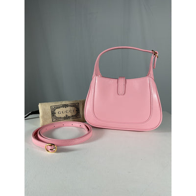 Gucci 'Jackie 1961' Pink Leather Mini Shoulder Bag