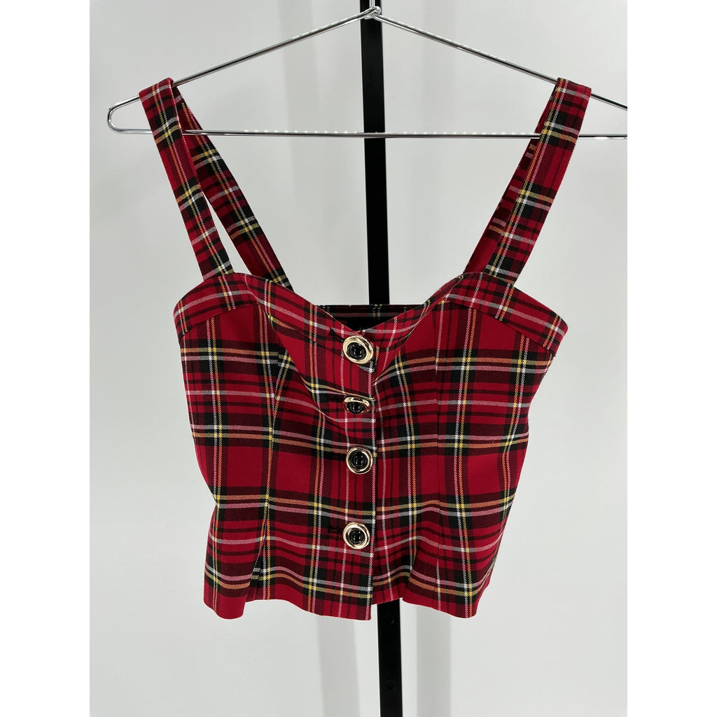 Majorelle 'Shane' Red Polyester Top Size XS