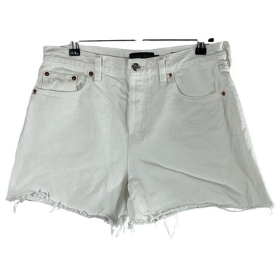 Alex Mill Frayed Off White Stella Shorts Size 28