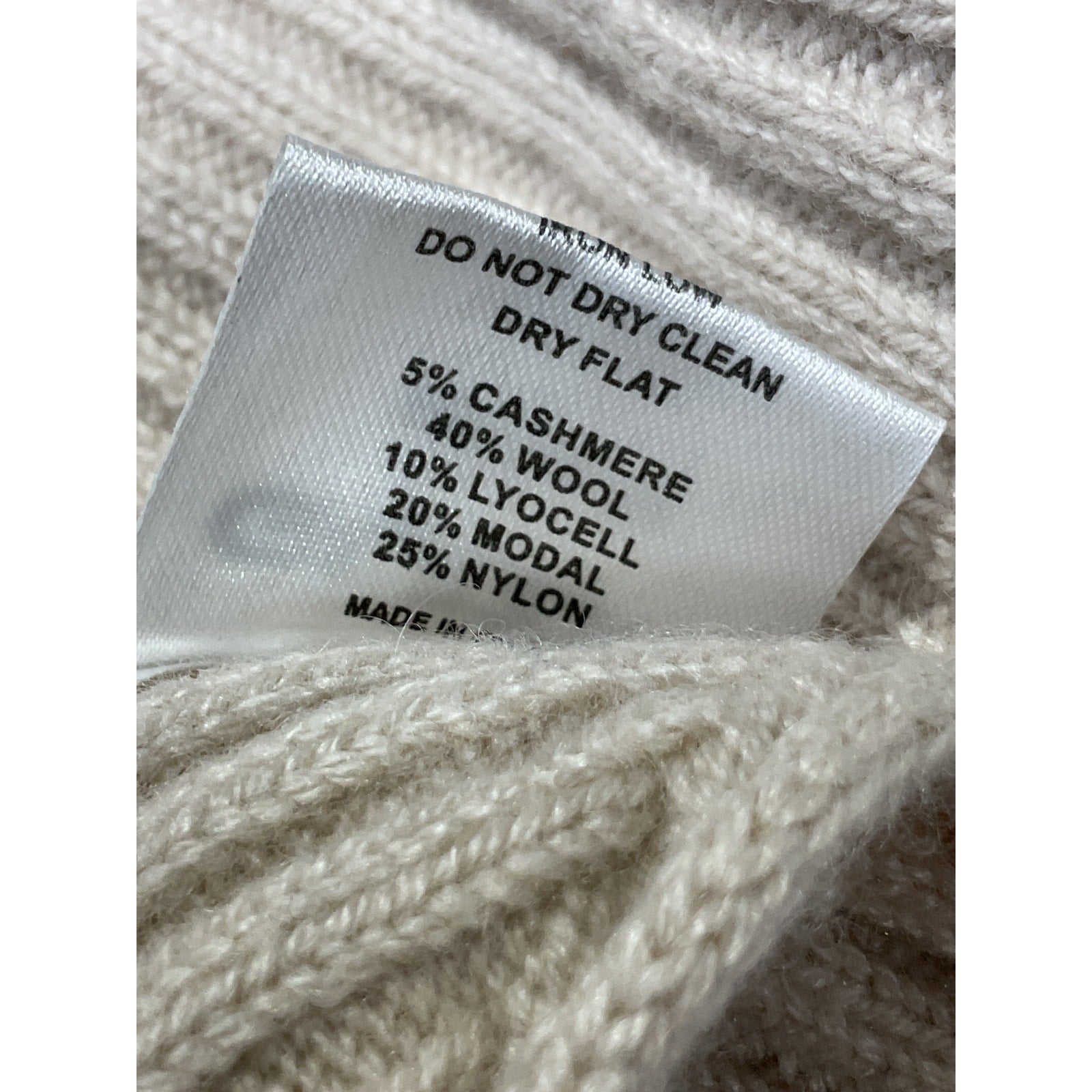 Danielle Guizio 'Rib' White Knit Backless Tank Size M