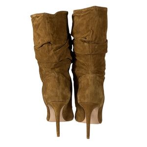Schutz Suede Brown Ashlee Slouch Boot Size 9.5 M