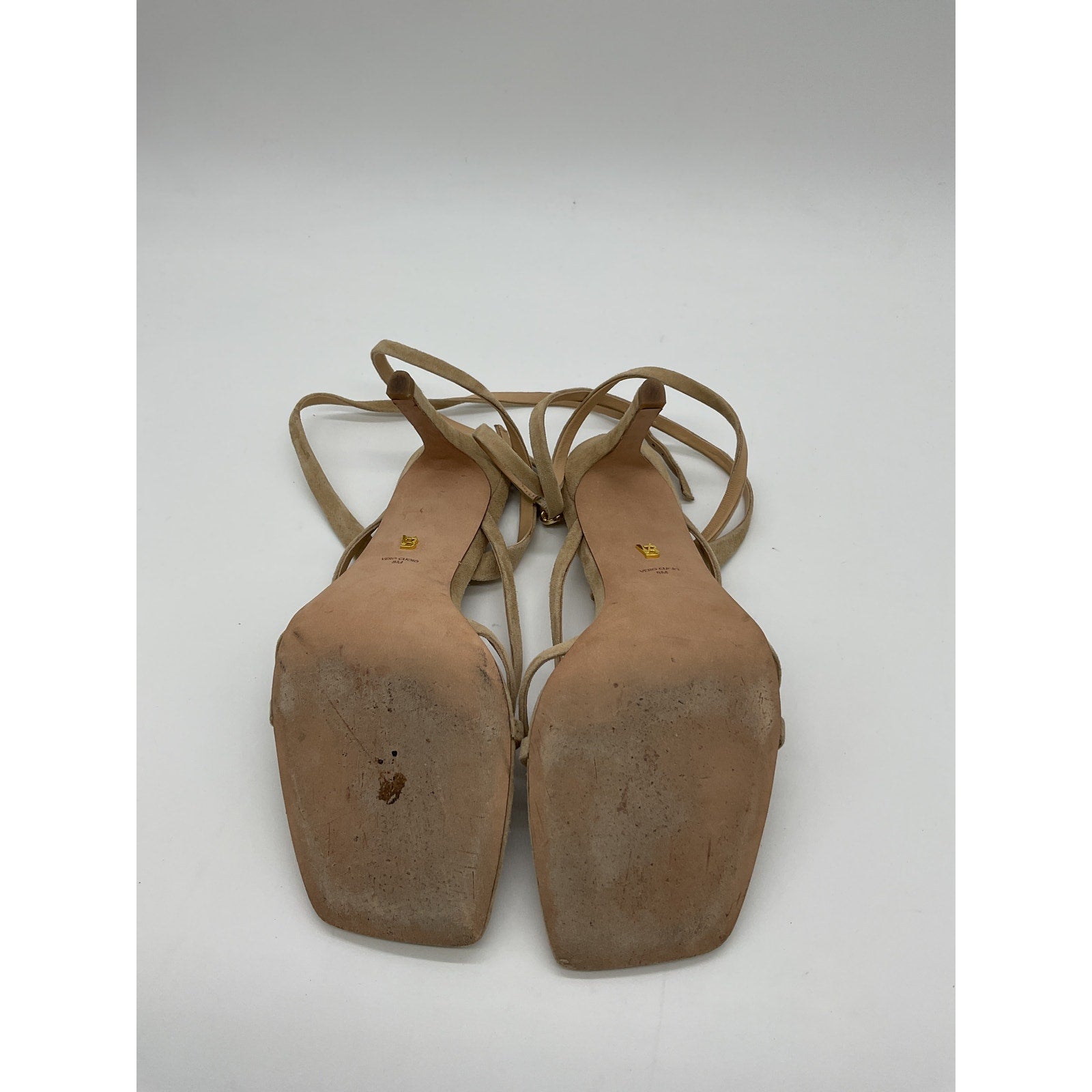 Veronica Beard 'Abriella' Tan Leather Strappy Sandal Size 8