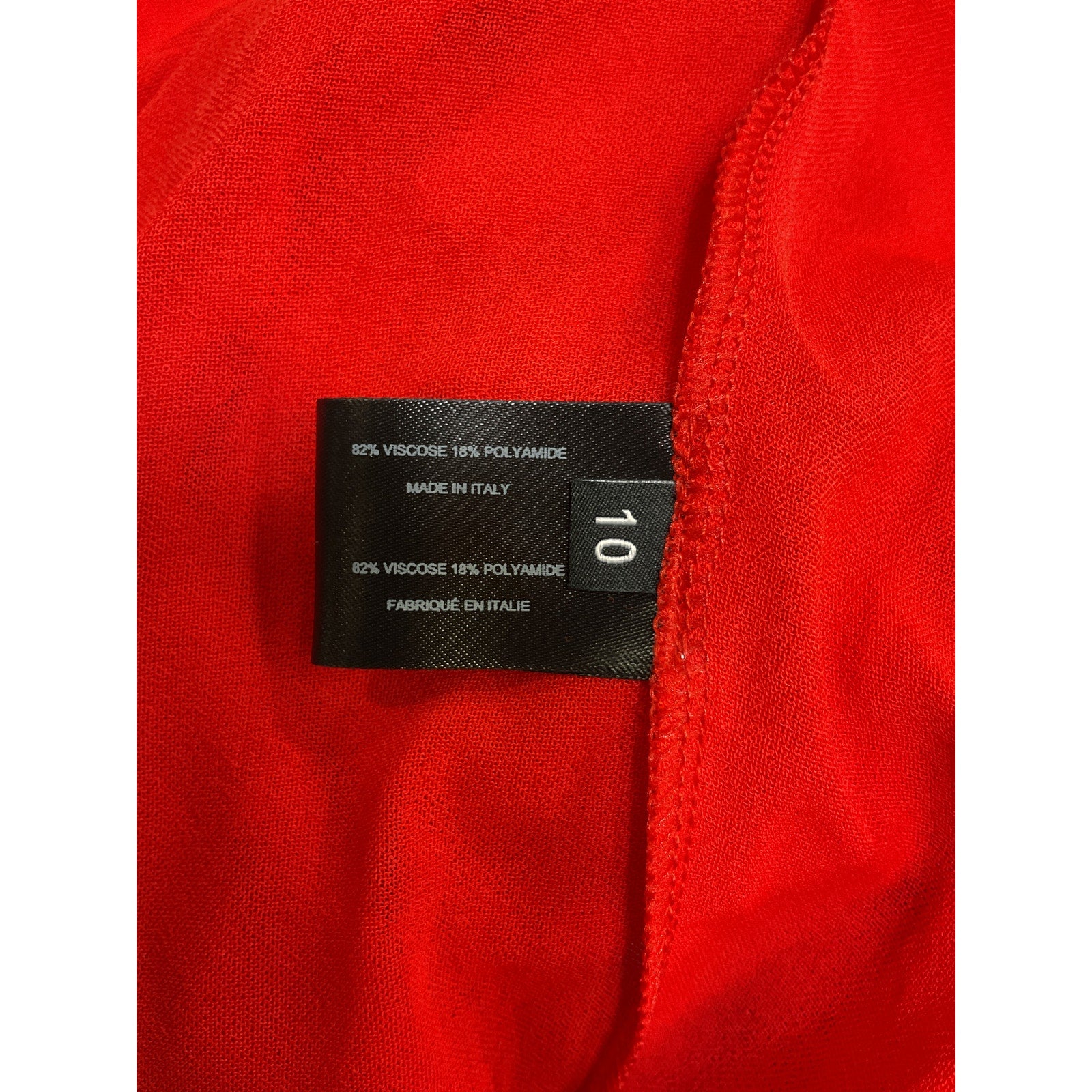 Proenza Schouler 'Paula' Red Viscose Dress Size 10 - NWT
