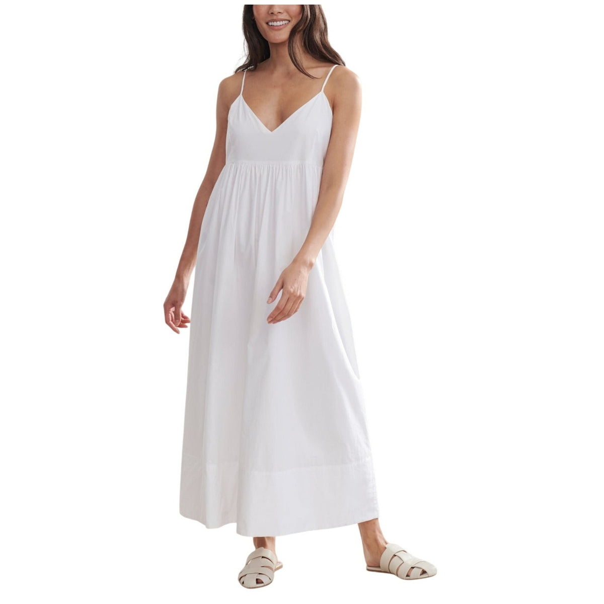 Jenni Kayne Minimalist White Cove Dress Size S