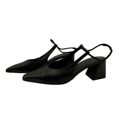 Aeyde Sleek Black Polly Slingback Pumps Size 35.5 EU / 5.5 US