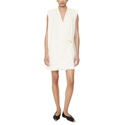 Anine Bing Draped Beige Venice Mini Size S Dress