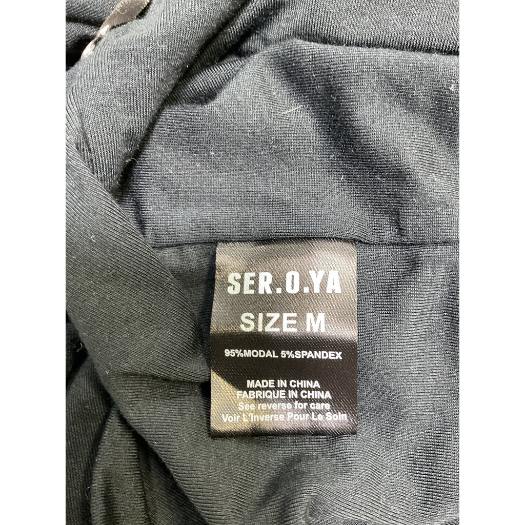 Ser.O.Ya 'Sierra' Black Spandex Top Size M