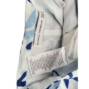 Faithfull The Brand Printed Blue Eridani Shorts Size 6