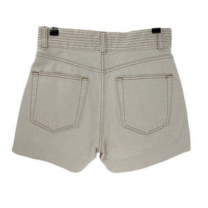 Frame Structured Beige Trapunto Shorts Size 26