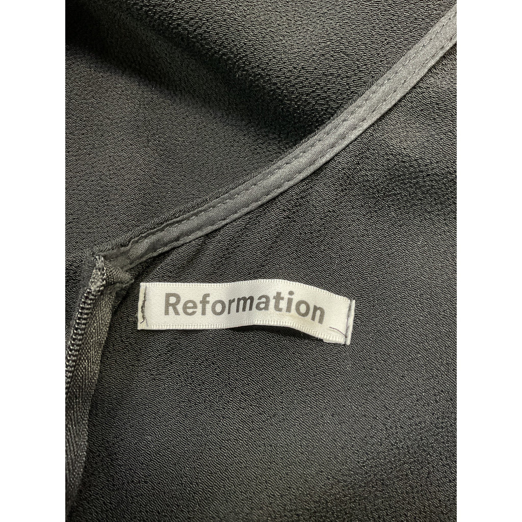 Reformation 'Amani' Black Dress Size 6