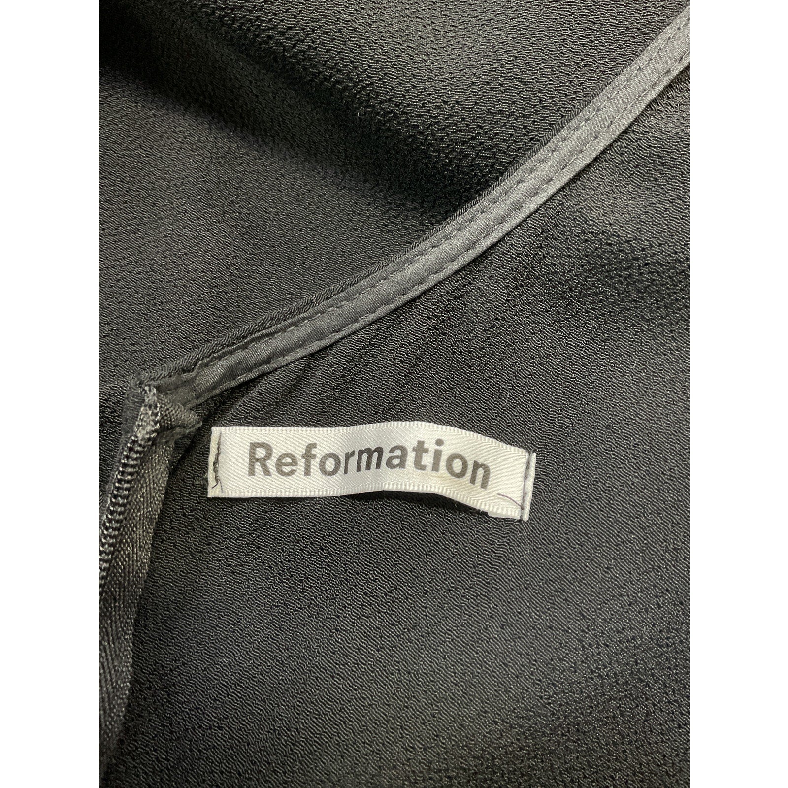Reformation 'Amani' Black Dress Size 6