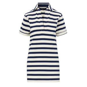 Veronica Beard Striped Multicolor Cayden Polo Dress Size XL