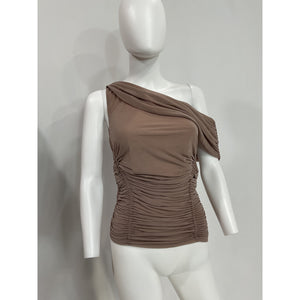 Lpa 'Mona' Pink Off Shoulder Mesh Top Size S - NWT