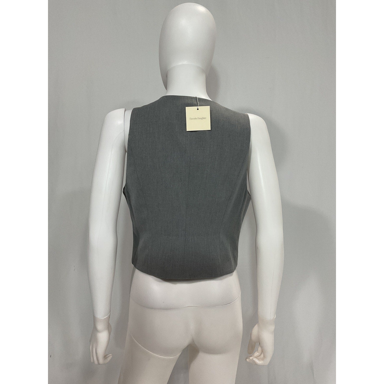 Favorite Daughter 'The Favorite' V Neck Gray Vest Size M - NWT