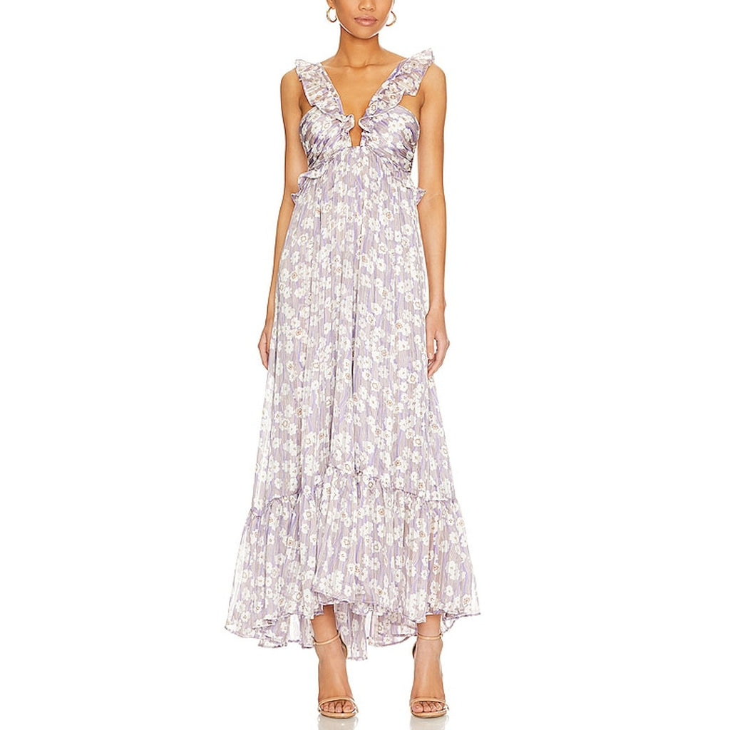 Sabina Musayev 'Astrid' Purple Polyester Dress Size XS