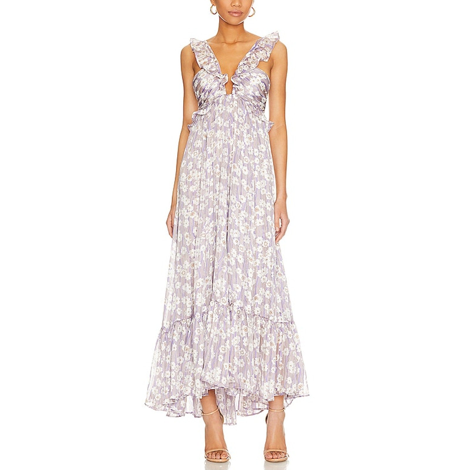 Sabina Musayev 'Astrid' Purple Polyester Dress Size XS