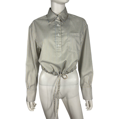 Neiman Marcus Striped Multicolor We-ar4 The Cc Shirt Blouse Size S