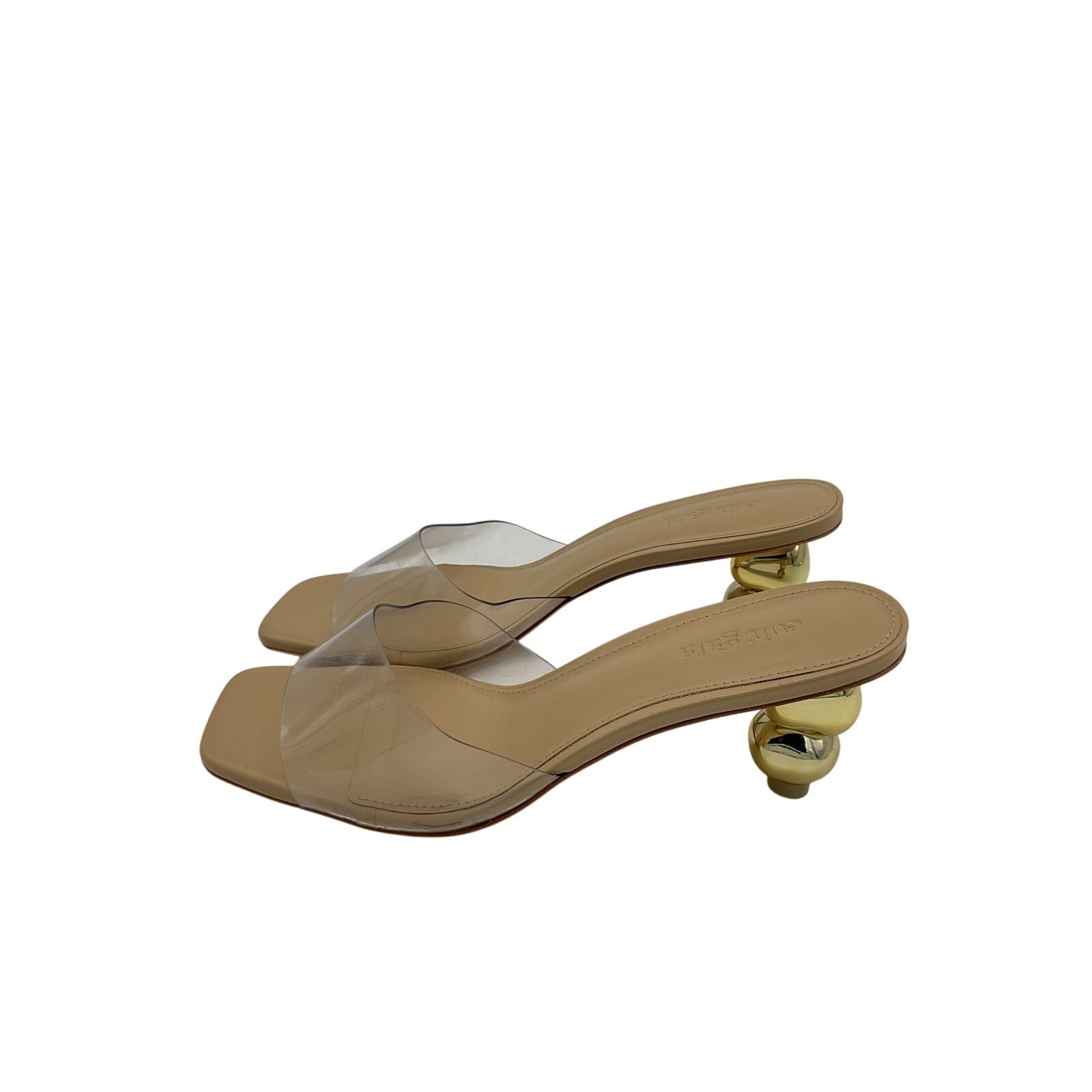 Cult Gaia 'Gigi' Beige Leather Sandals Size 8