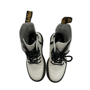 Dr. Martens 'Jadon' White Leather Boot Size Womens 6