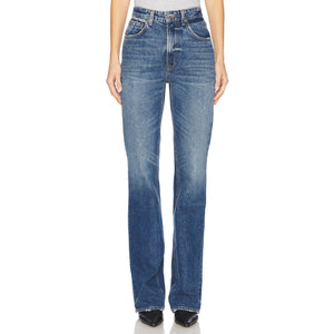 Grlfrnd High Rise Blue Melanie Boot Cut Denim Jeans Size 26