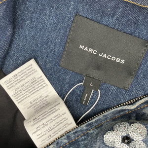 Marc Jacobs Sequined Blue Daisy Jacket Size L