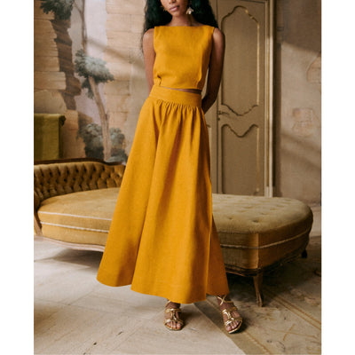 Sézane 'Claire' Gold Blouse Size 34