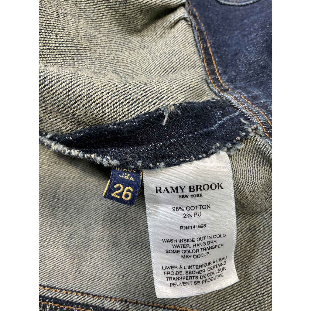 Ramy Brook 'Lily' Blue Cotton Denim Mini Dress Size 26