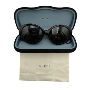 Gucci Classic Multicolor 57mm Round Sunglasses