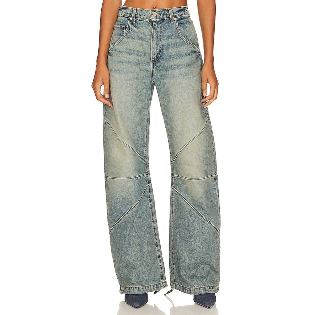 Eb Denim Paneled Forest Frederic Denim Jeans Size 25