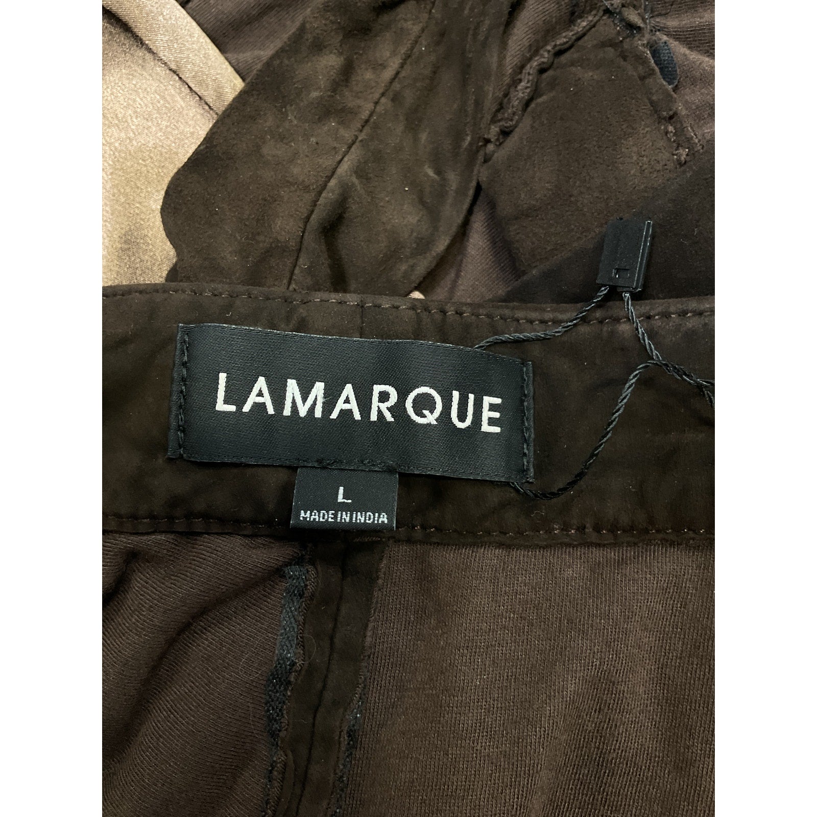 Lamarque x Revolve 'Winona' Brown Goat Suede Suede Short Size L