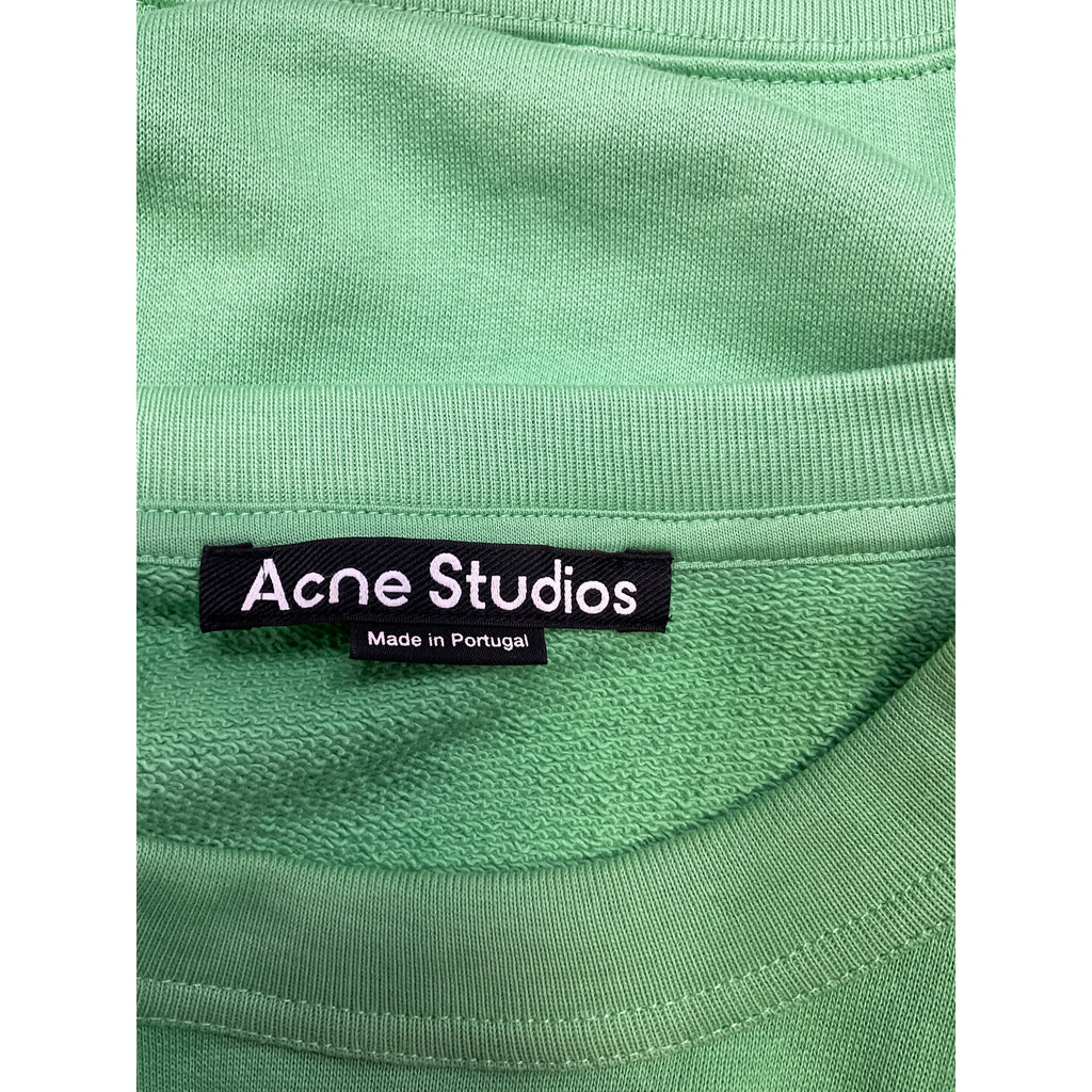 Acne Studios 'Pullover' Green Cotton Sweatshirt Size M