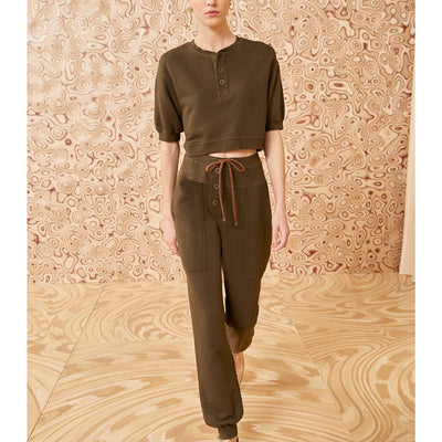 Ulla Johnson 'Calla' Brown Cotton Pant Size P