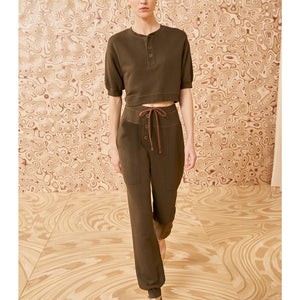 Ulla Johnson 'Calla' Brown Cotton Pant Size P