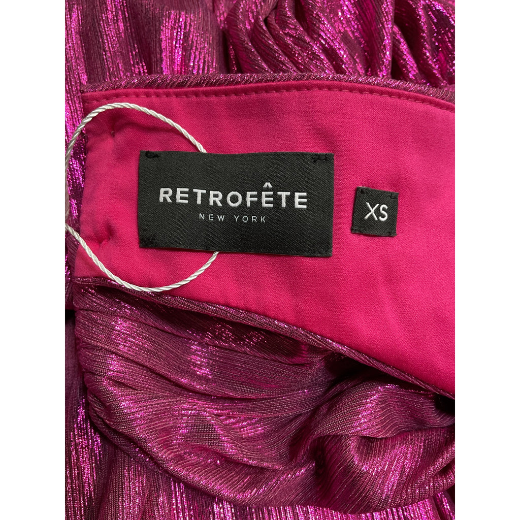 Retrofete 'Juliana' Pink Polyester Dress Size XS