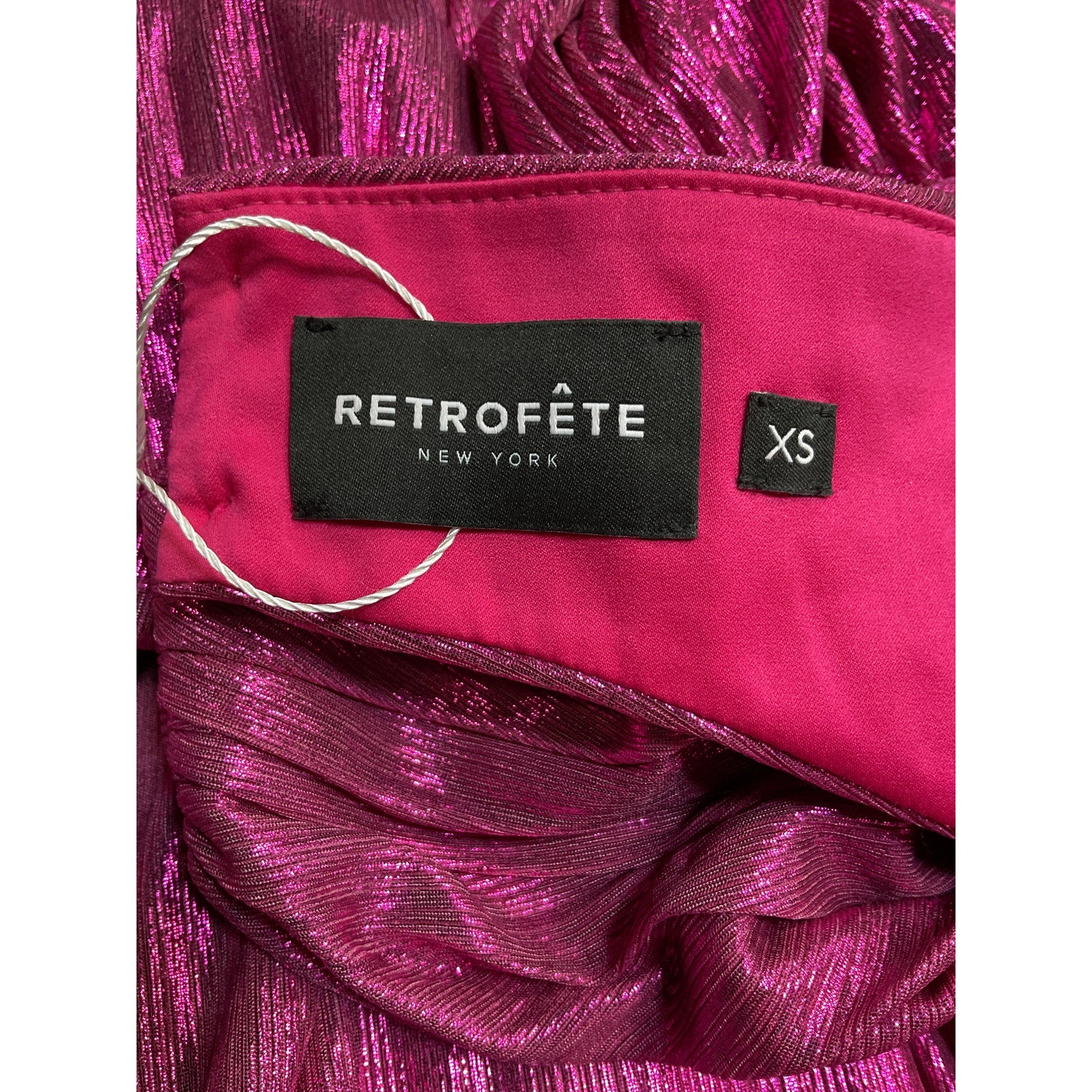 Retrofete 'Juliana' Pink Polyester Dress Size XS