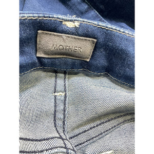 Mother 'The Looker' Blue Ankle Fray Skinny Denim Jeans Size 23