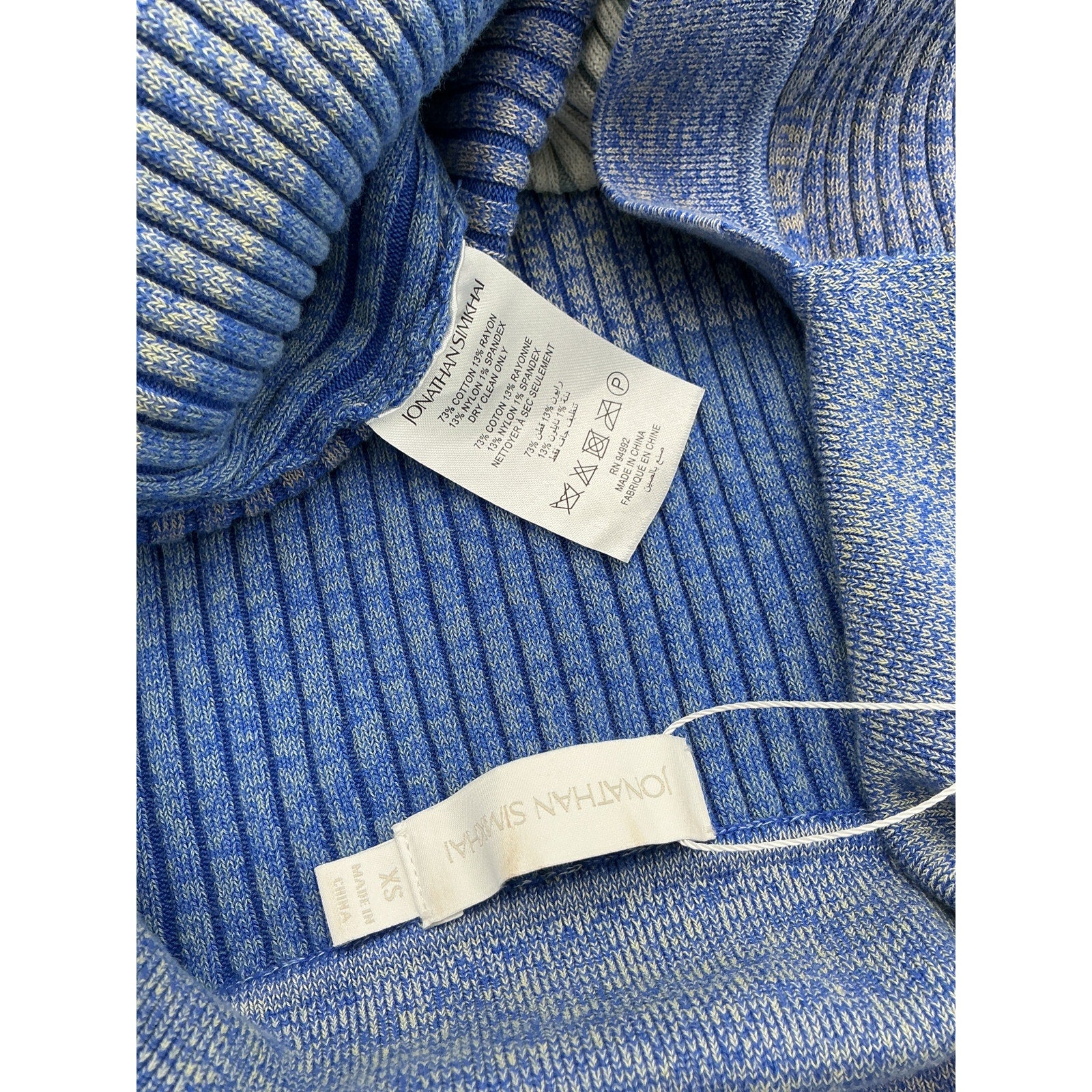 Simkhai 'Bianca' Blue Cotton Cardigan Size XS