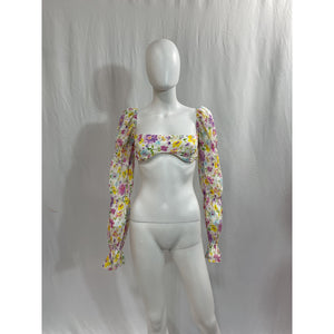 Majorelle 'Marcelle' White Crop Top Size S