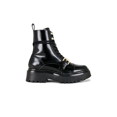 Allsaints 'Stellar' Black Leather Bootie Size 9
