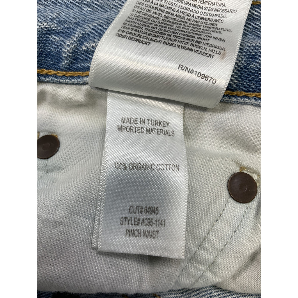 Agolde Pinch Waist High Rise Blue Cotton Kick Jean Size 26